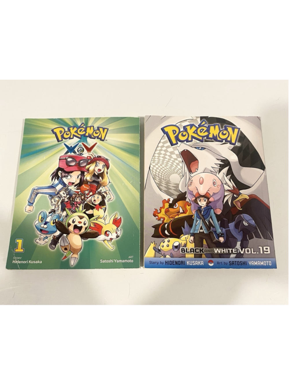 Pokemon Manga Lot of 2 X Y Vol 1 Black White Vol 19 2014 First Printing VIZ